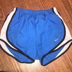 Blue Nike pro shorts with black trim!!